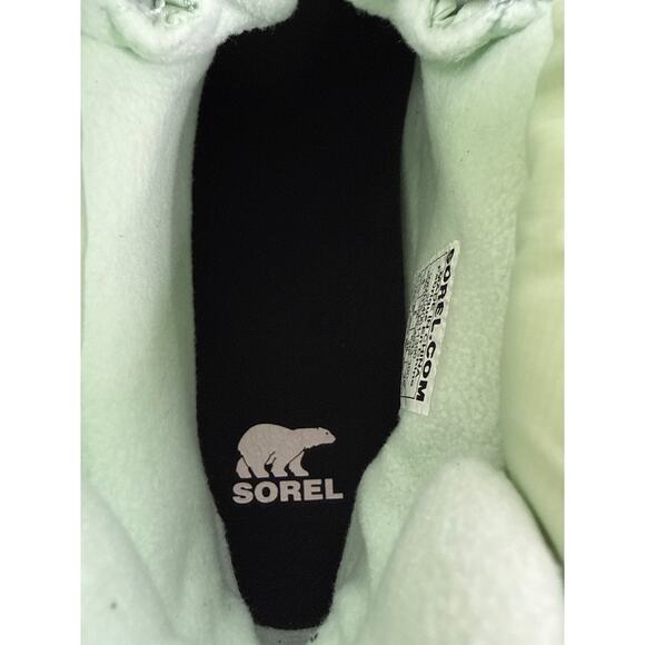 Sorel x Prana Out N About III Winter Bootie Womens 8 Puffy Zip Waterproof Green - Picture 11 of 14